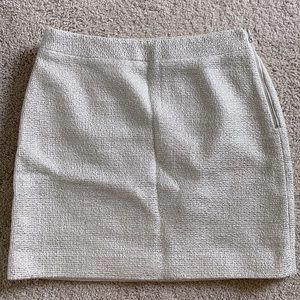Banana Republic silvery shiny mini skirt